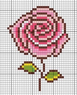 cross stitch rose