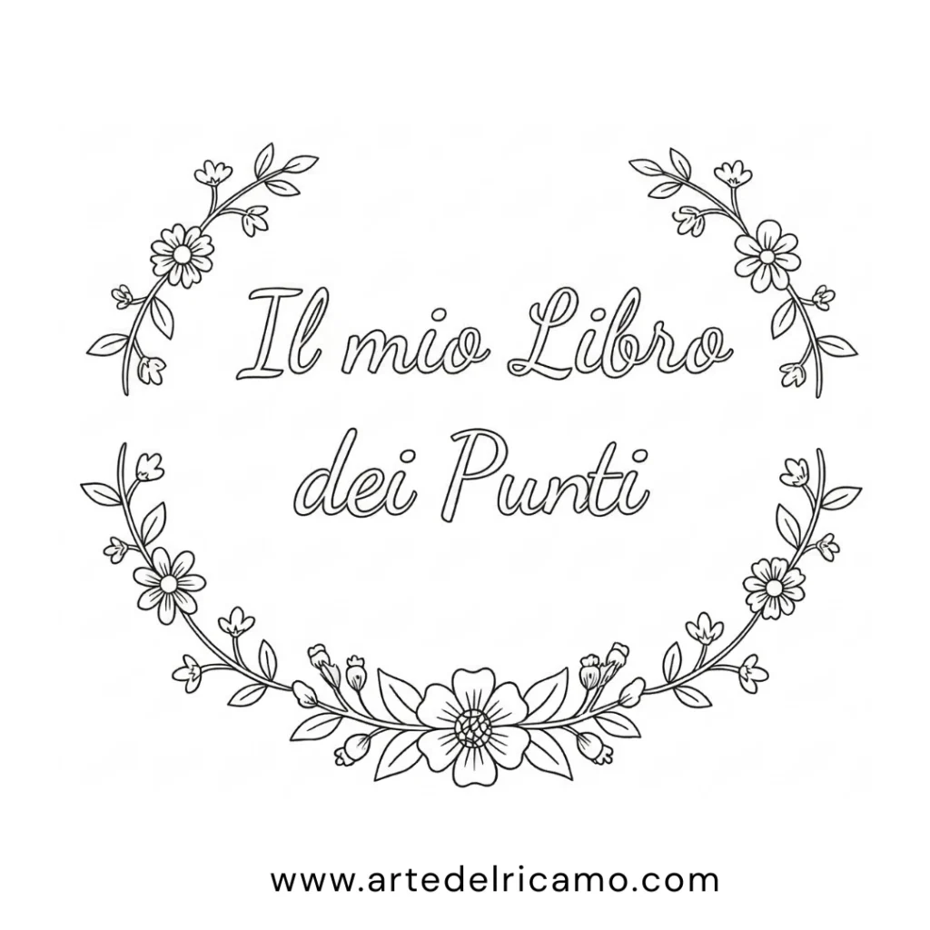 esempio immagine di libro di punti da ricamare