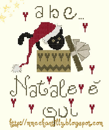 schema di natale punto croce