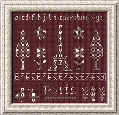 Parigi schema a punto croce