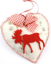 decorazioninatalizie Renna e Cuore per Natale