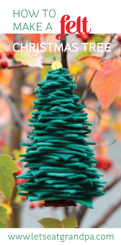 albero di natale in feltro
