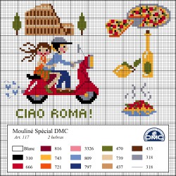 ricamo punto croce italia
