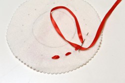 cucire il nastrino cucire il nastrino