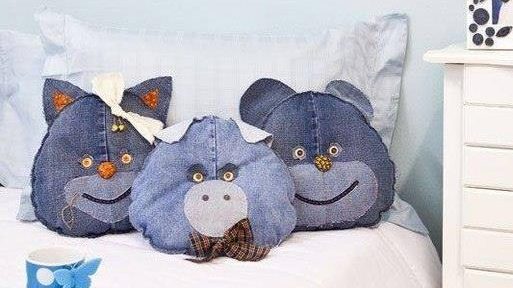 Ricicla Vecchi Jeans e Crea Simpatici Cuscini