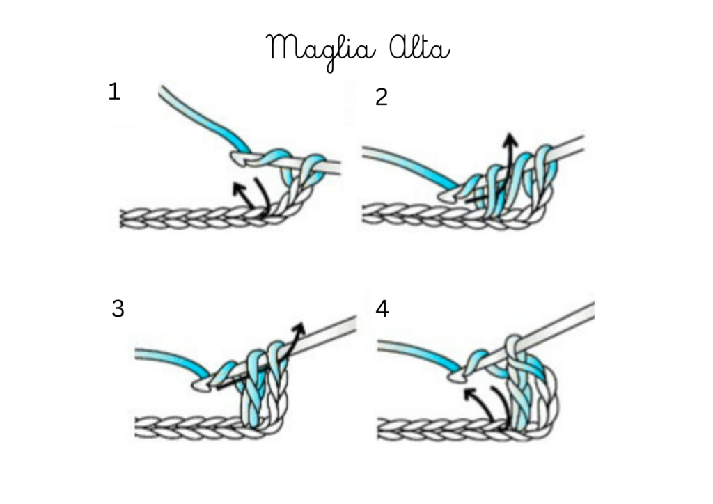 maglia alta uncinetto