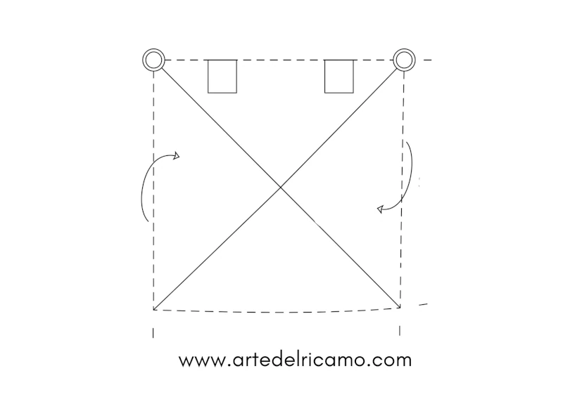 schema assemblaggio borsa granny
