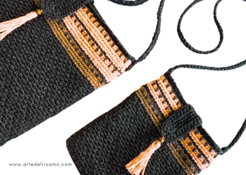 borsa a uncinetto con punti facili