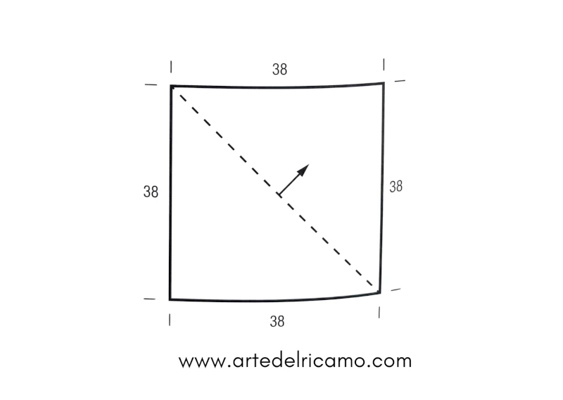 schema piegatura piastrelle granny
