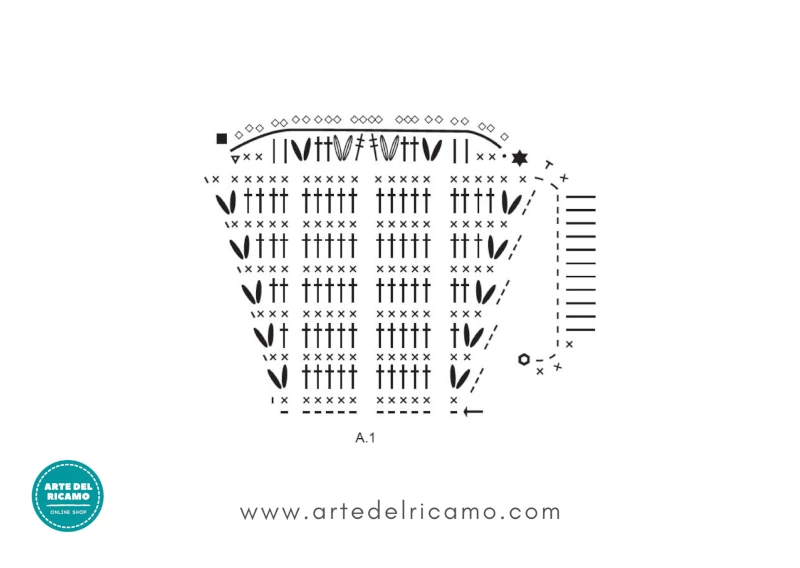 schema sottotazza a uncinetto