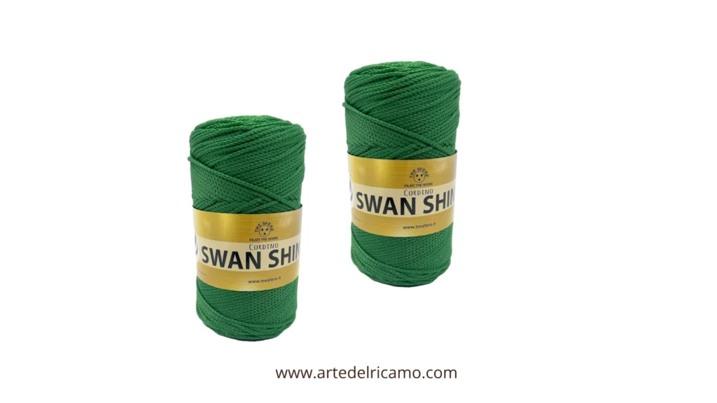 cordino swan shini colore verde